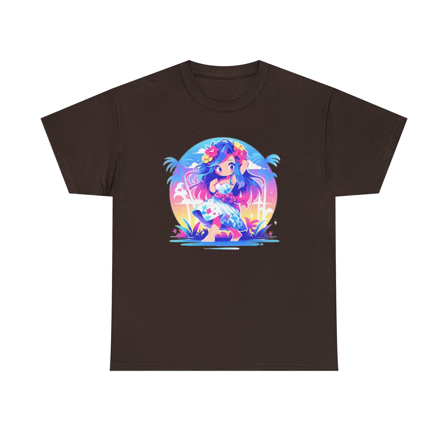 Hula Girl Unisex Heavy Cotton Tee