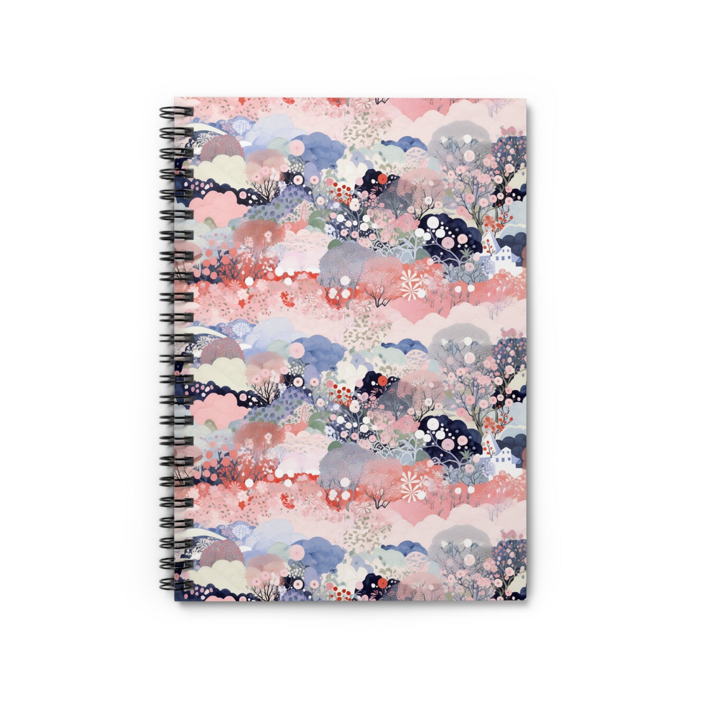 Whimsical Flora Spiral Notebook - Ruled Line