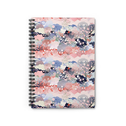 Whimsical Flora Spiral Notebook - Ruled Line