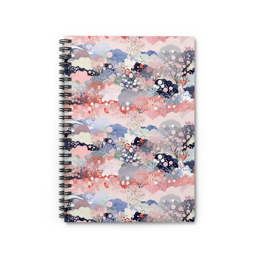 Whimsical Flora Spiral Notebook - Ruled Line