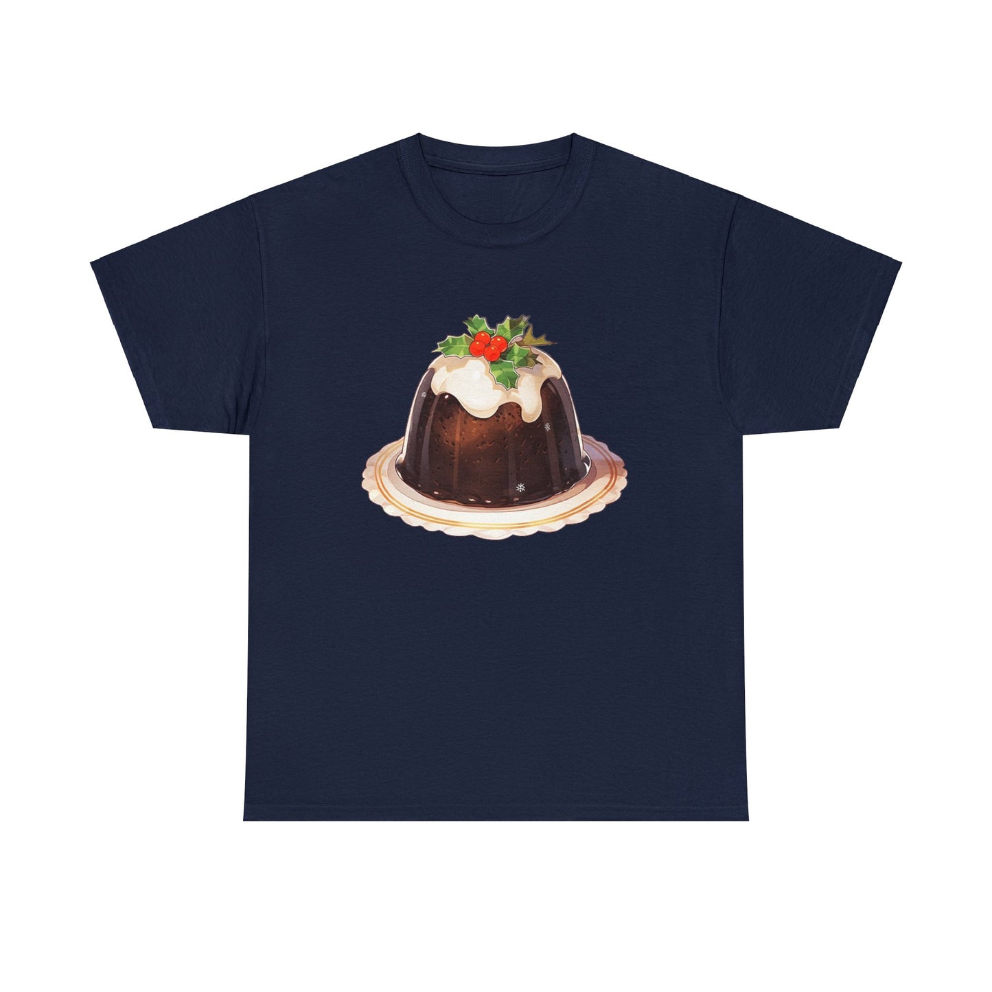 Christmas Pudding Unisex Heavy Cotton Tee