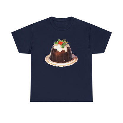 Christmas Pudding Unisex Heavy Cotton Tee
