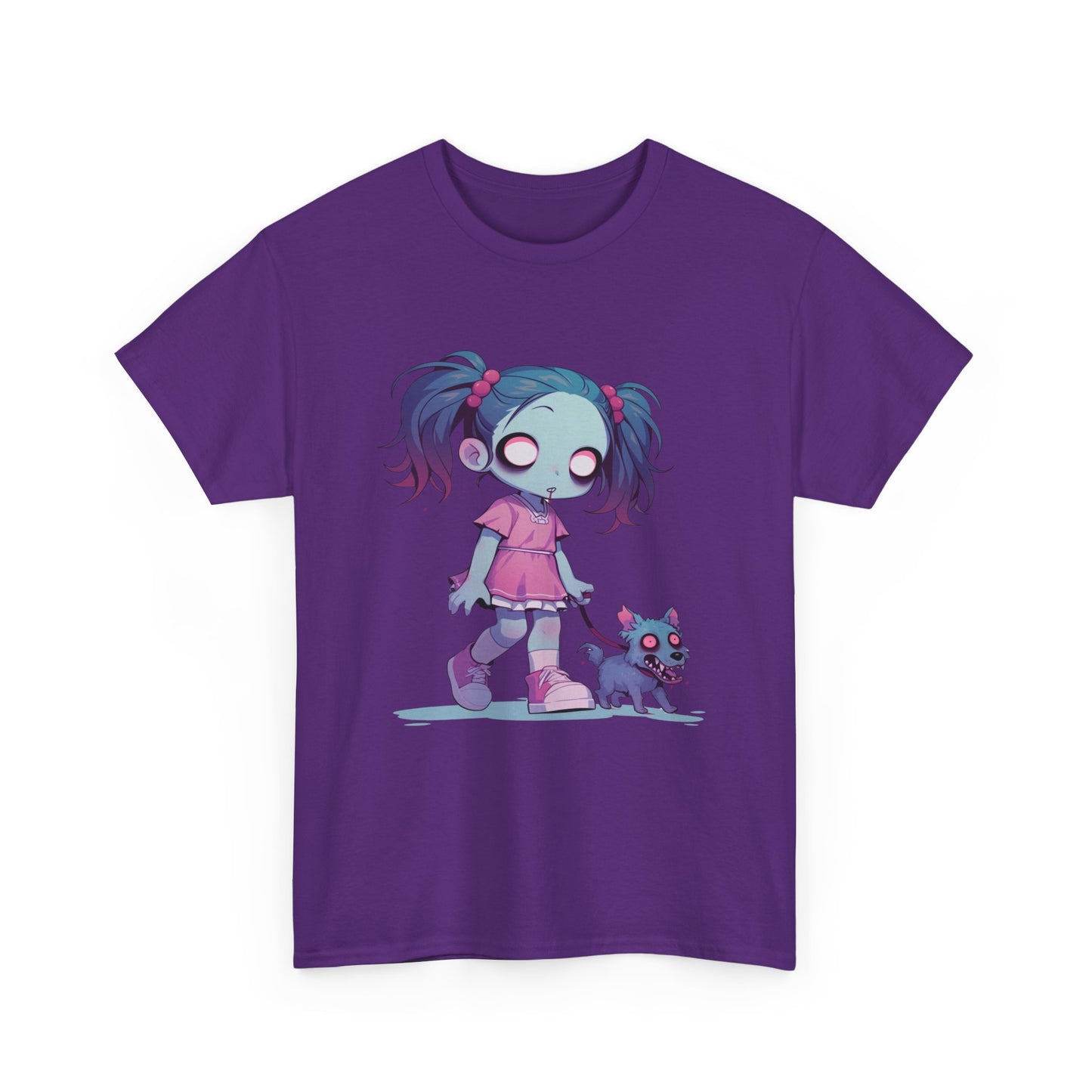 Zombie Dog Walker Unisex Heavy Cotton Tee