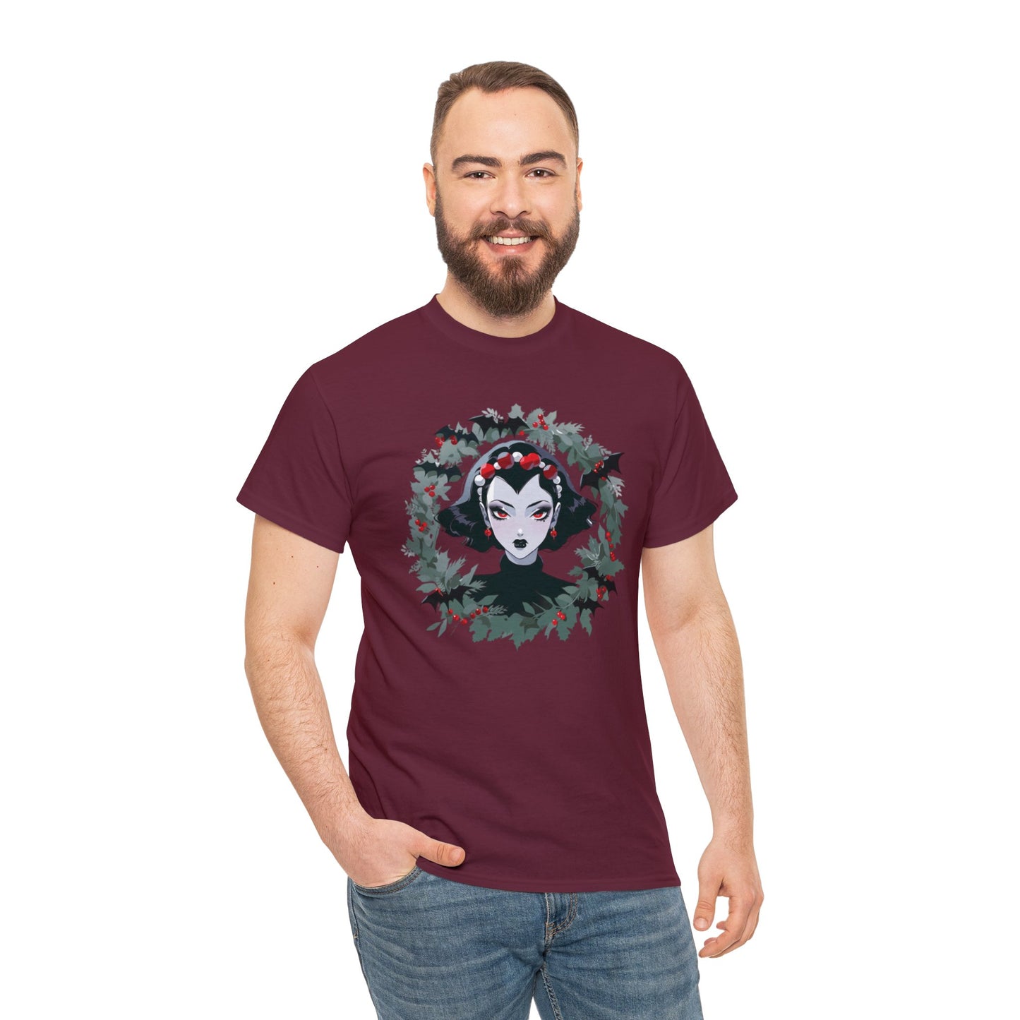 Vampire Wreath Unisex Heavy Cotton Tee