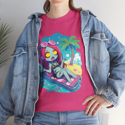 Beach Babe Zombie Unisex Heavy Cotton Tee