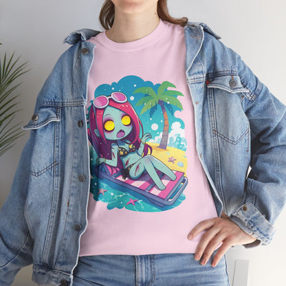 Beach Babe Zombie Unisex Heavy Cotton Tee
