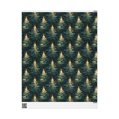 Twinkling Trees Wrapping Papers