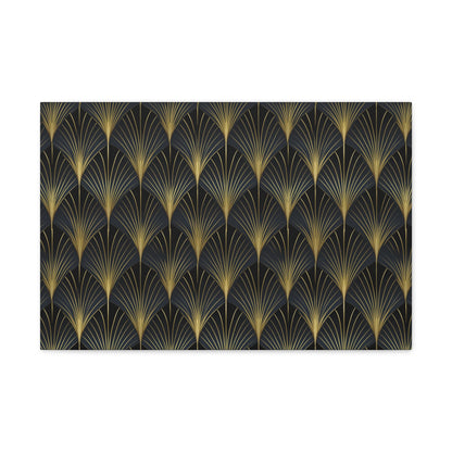 Art Deco Fans Canvas Gallery Wrap