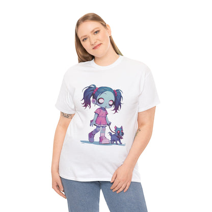 Zombie Dog Walker Unisex Heavy Cotton Tee