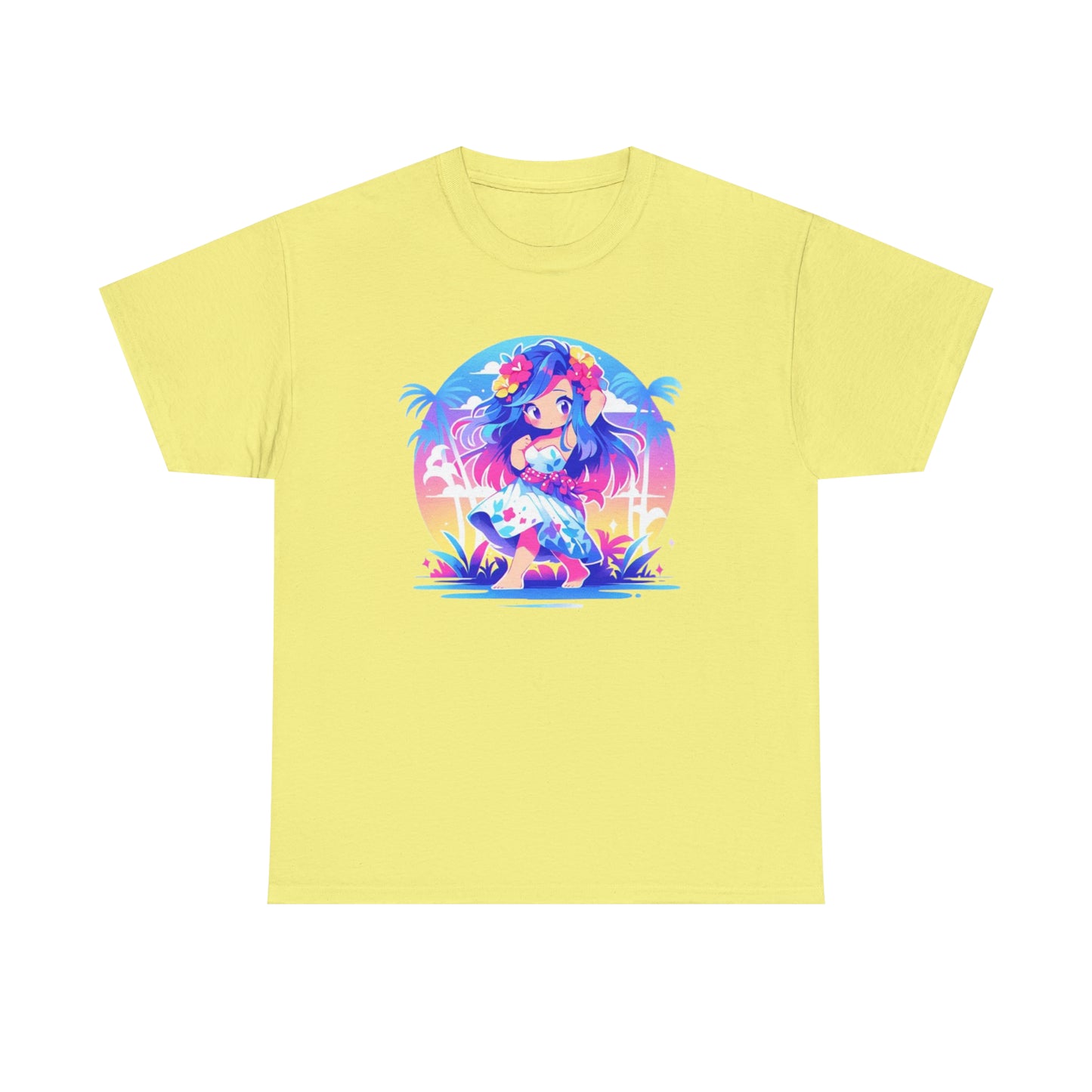 Hula Girl Unisex Heavy Cotton Tee