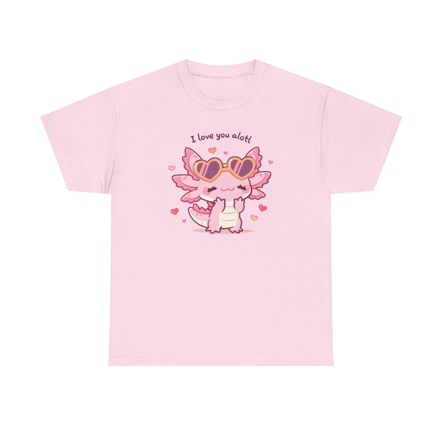 I Love You Alotl Unisex Heavy Cotton Tee