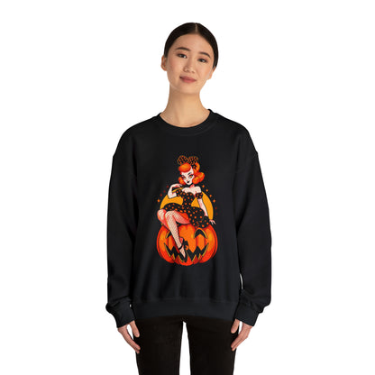 Pumpkin Pinup Unisex Heavy Blend™ Crewneck Sweatshirt