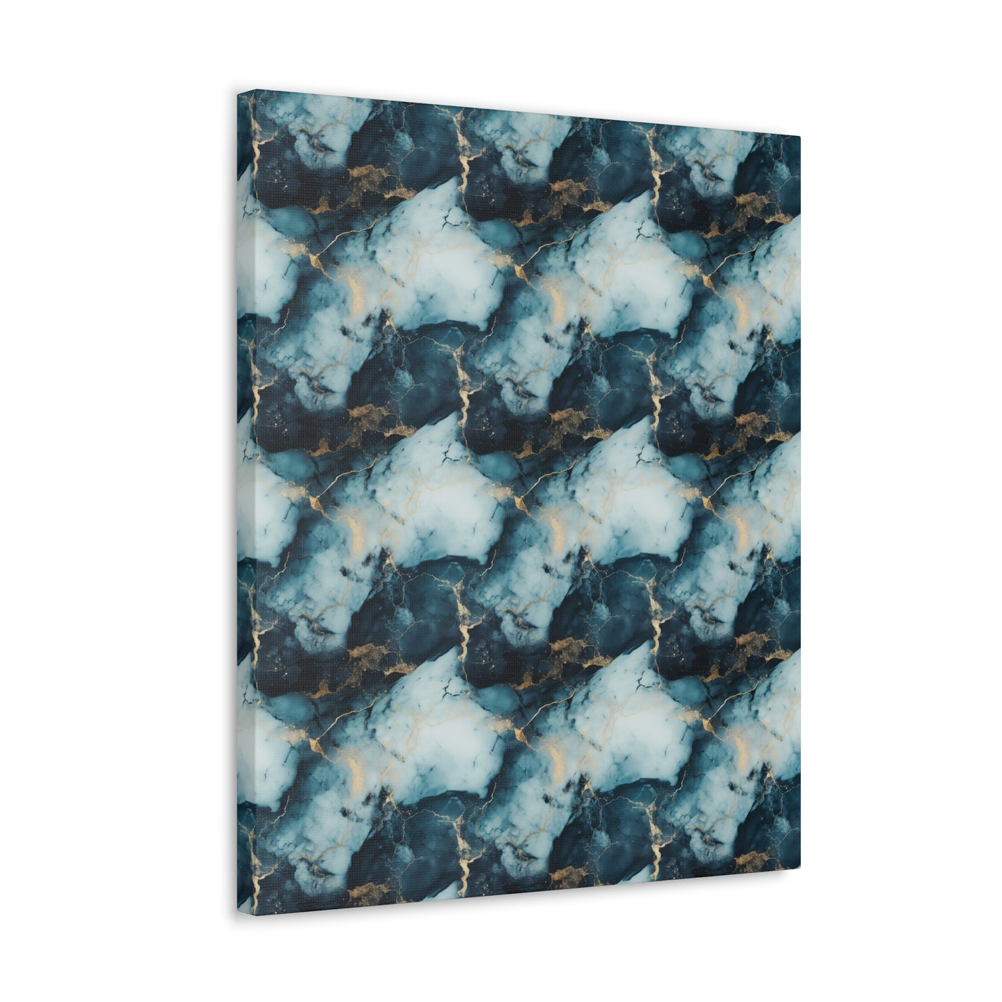 Cool Blue Marble Canvas Gallery Wrap