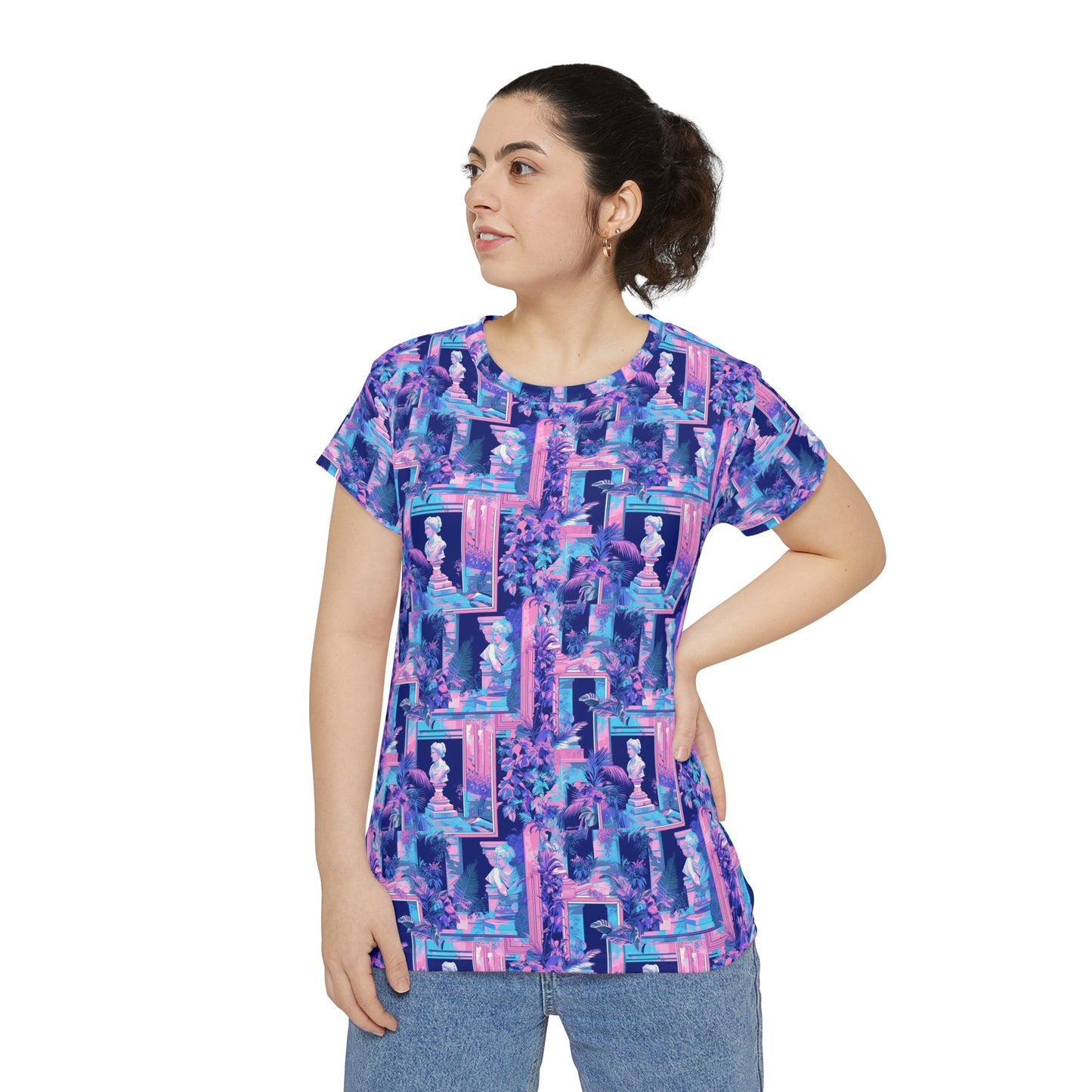 Neoclassical Women's Short Sleeve Shirt (AOP)