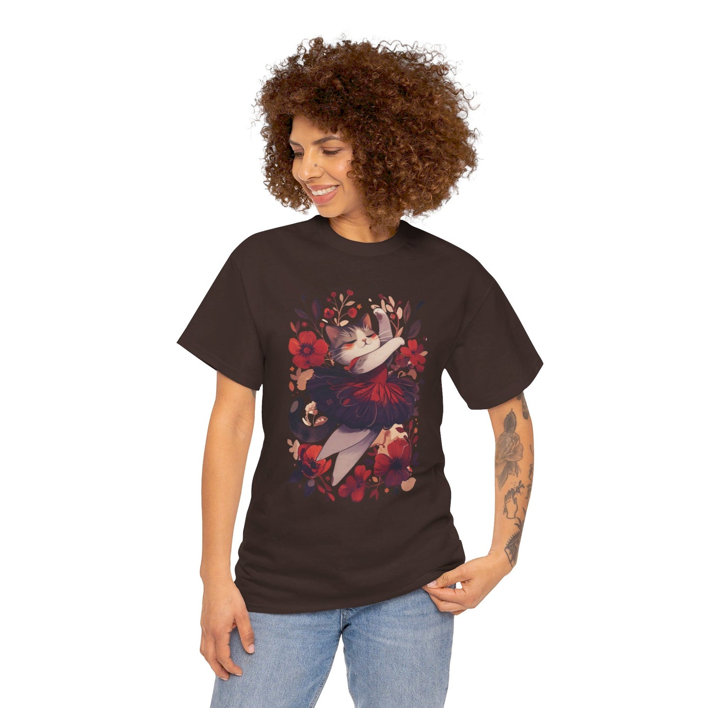 Ballet Cat Unisex Heavy Cotton Tee