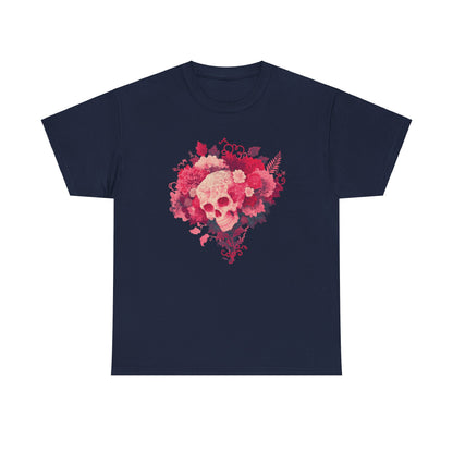 Skull Bouquet Unisex Heavy Cotton Tee