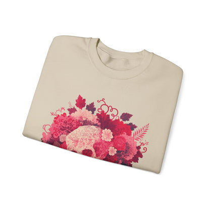Skull Bouquet Unisex Heavy Blend™ Crewneck Sweatshirt