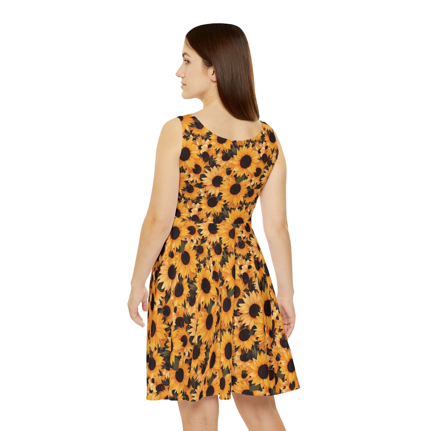 Sunflower Field Women's Skater Dress (AOP)