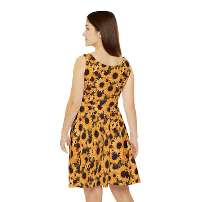 Sunflower Field Women's Skater Dress (AOP)