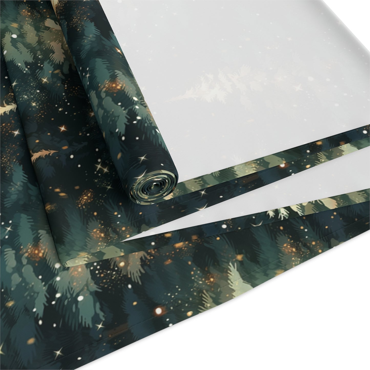 Twinkling Trees Table Runner (Cotton, Poly)