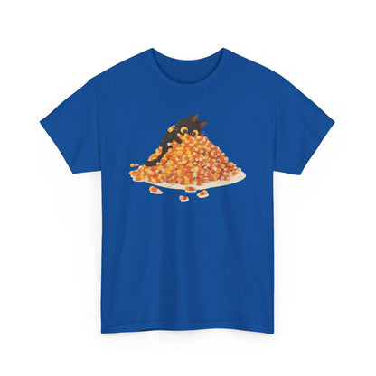 Candy Corn Cat Unisex Heavy Cotton Tee