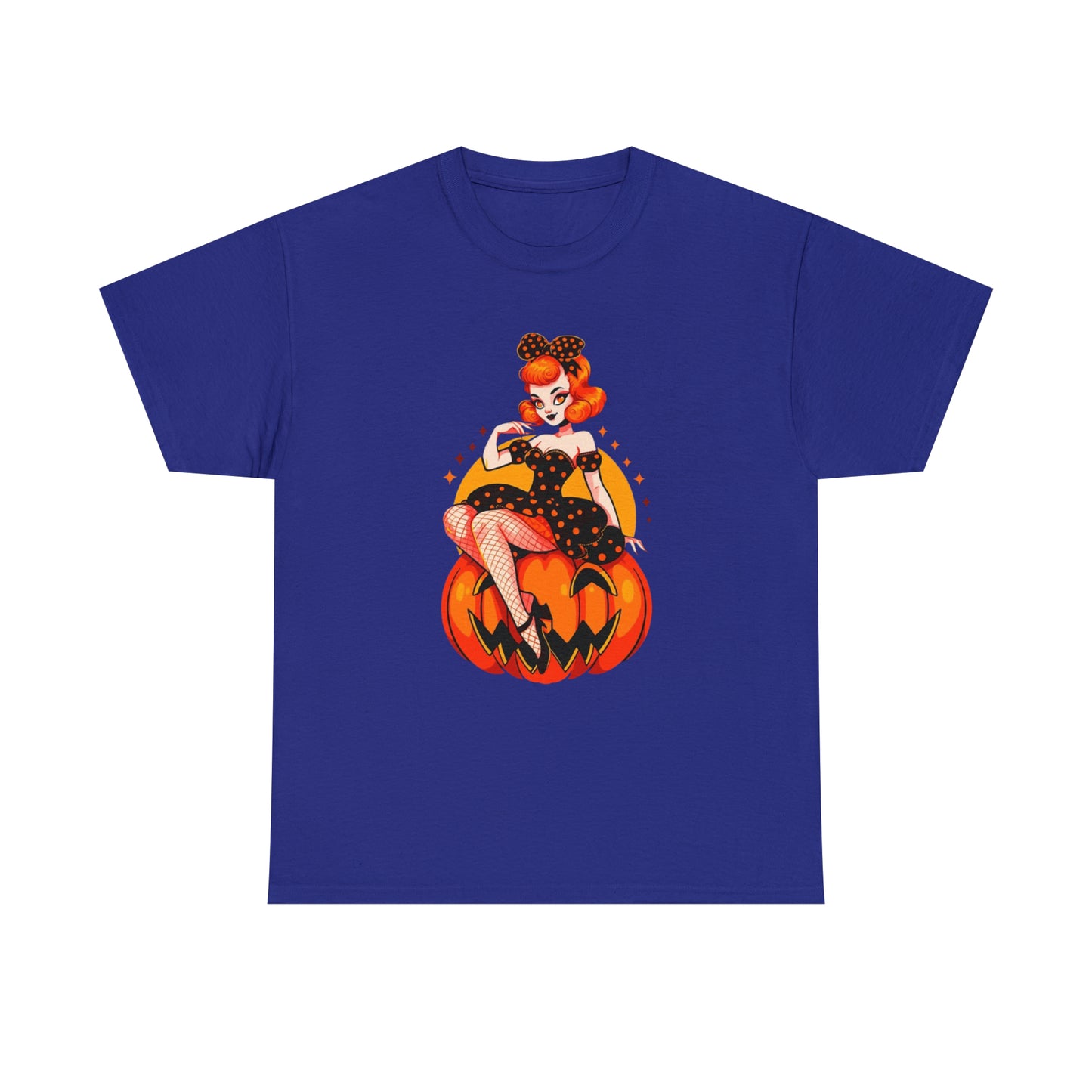 Pumpkin Pinup Unisex Heavy Cotton Tee