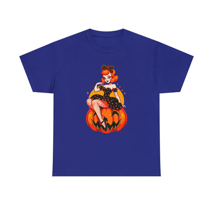 Pumpkin Pinup Unisex Heavy Cotton Tee