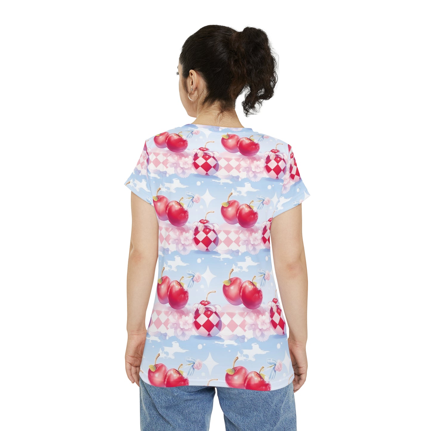 Apple Bapple Women's Short Sleeve Shirt (AOP)