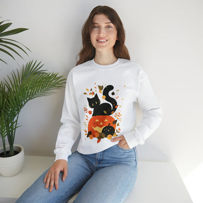 Spooky Kitty Unisex Heavy Blend™ Crewneck Sweatshirt