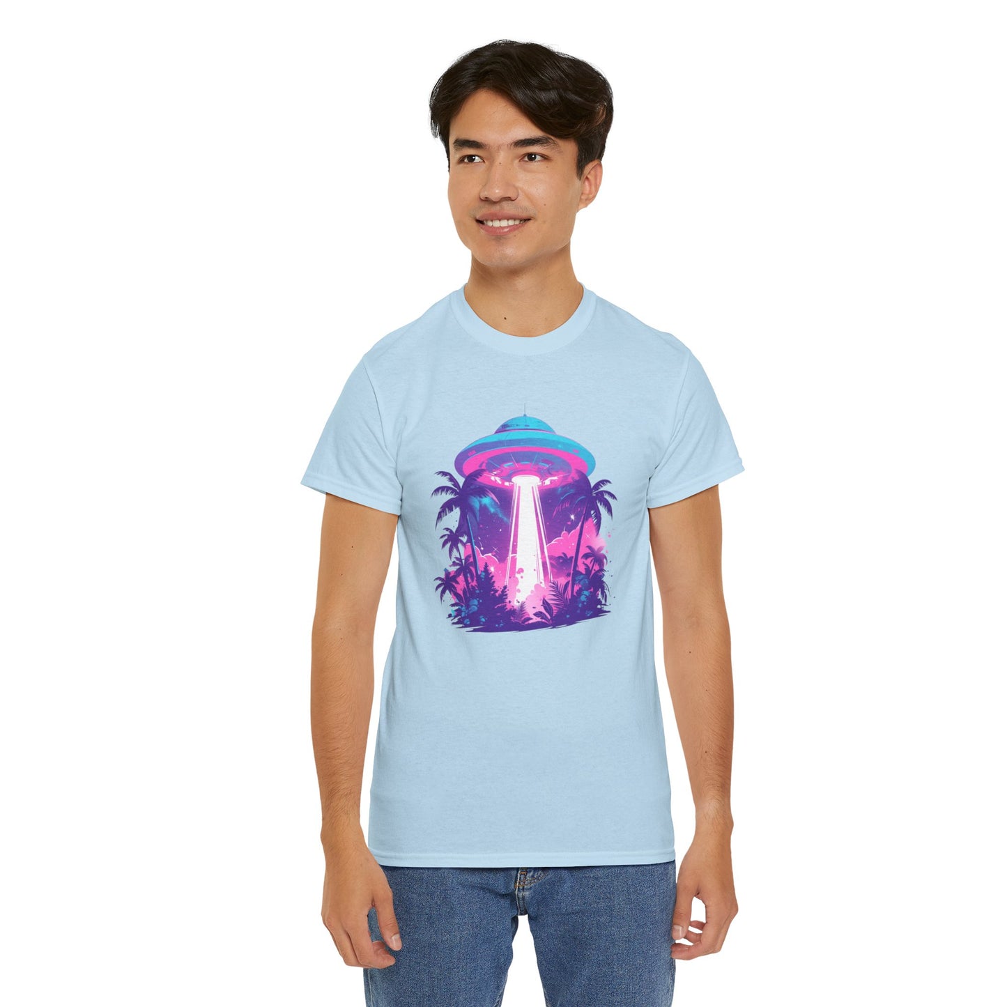 Tropical UFO Unisex Heavy Cotton Tee
