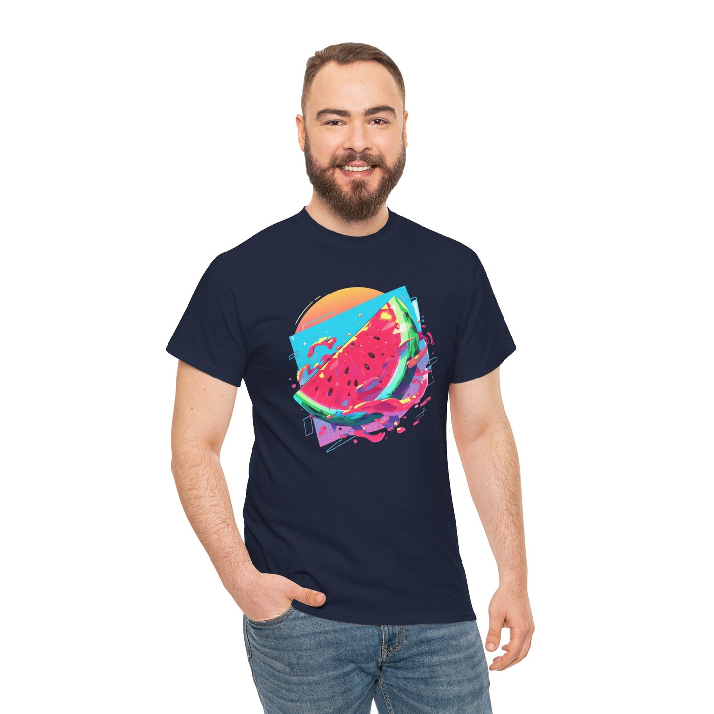 Summer Watermelon Unisex Heavy Cotton Tee