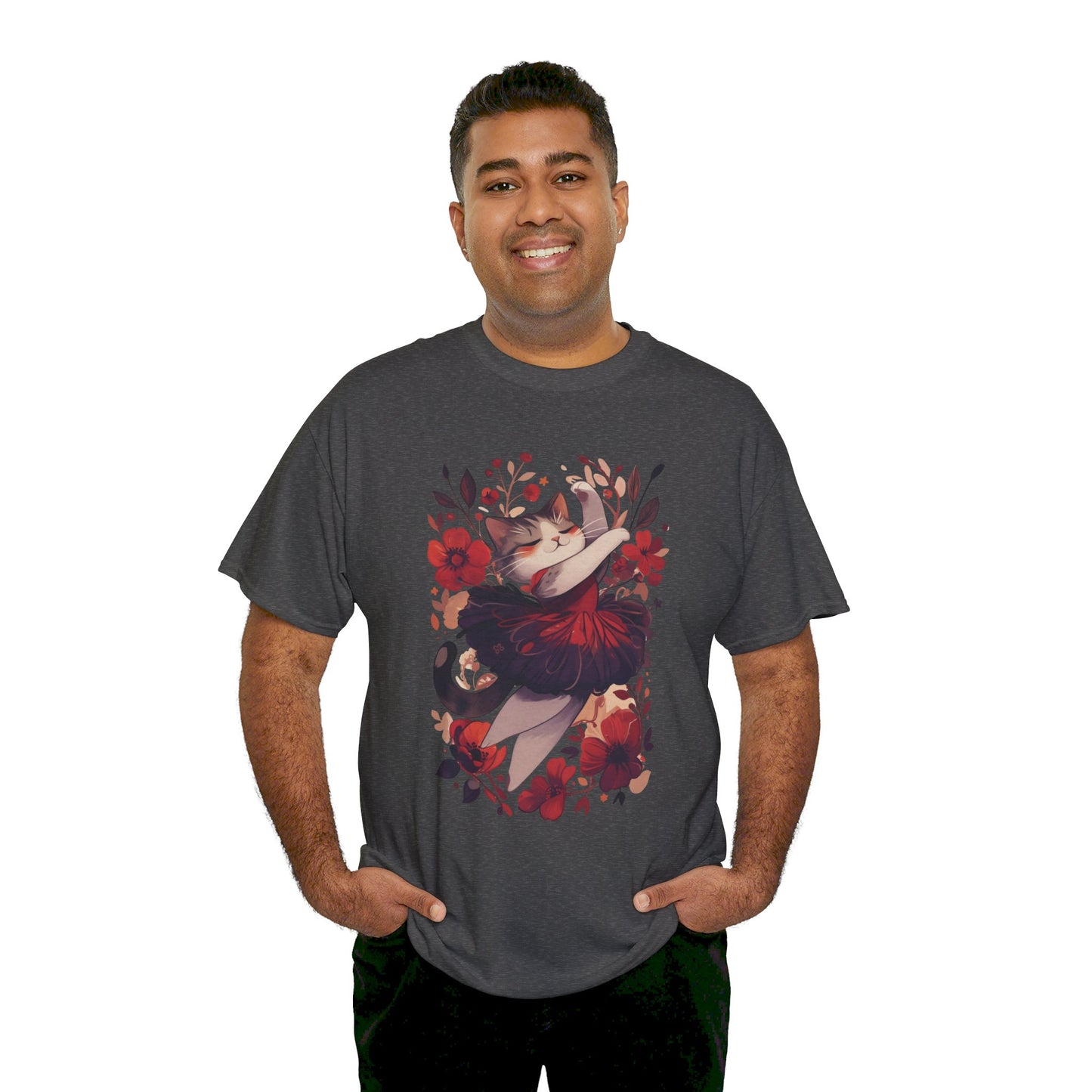 Ballet Cat Unisex Heavy Cotton Tee