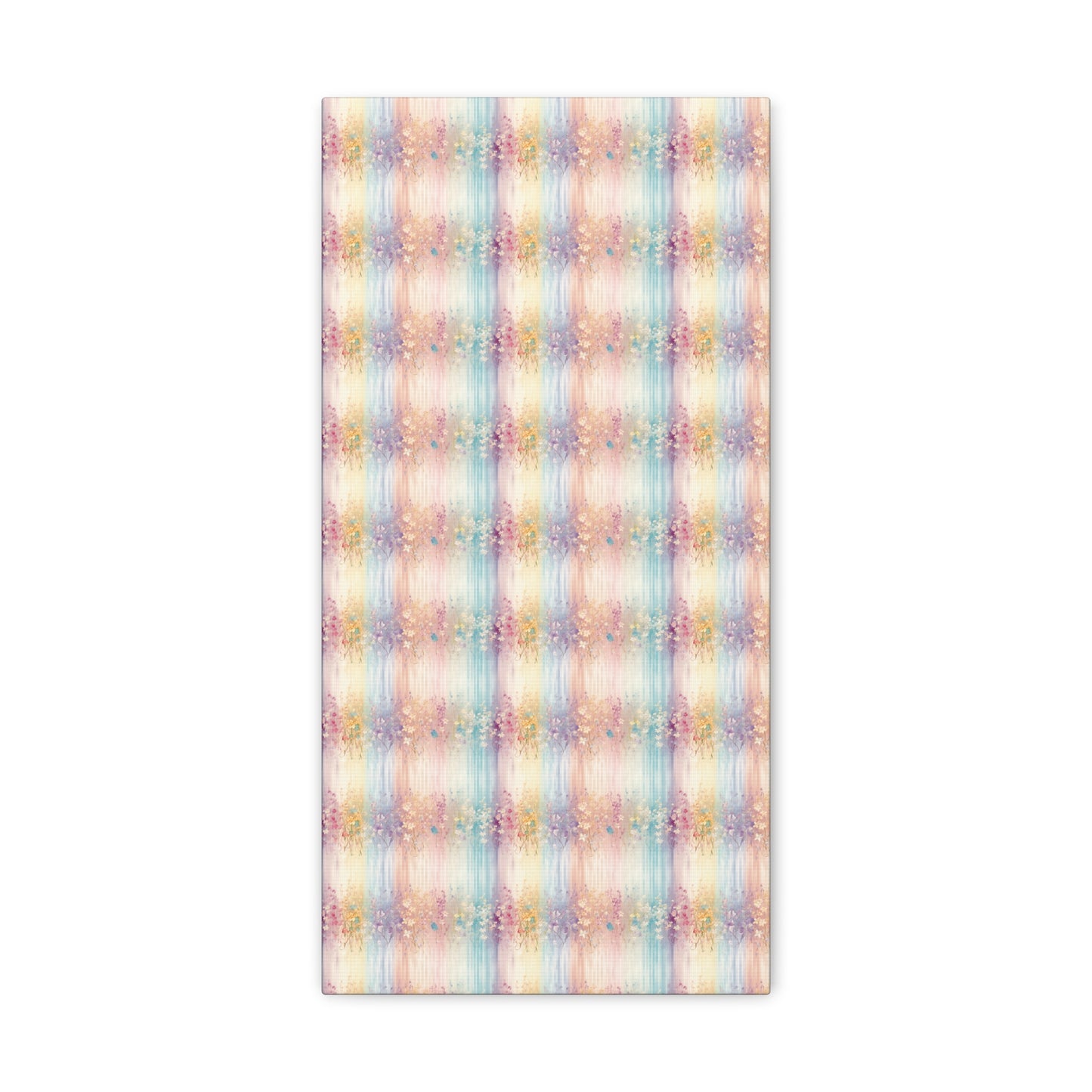 Floral Stripes Canvas Gallery Wrap