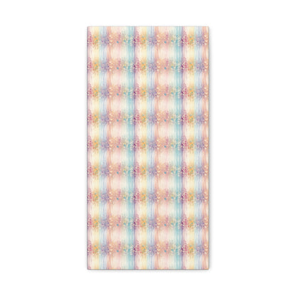 Floral Stripes Canvas Gallery Wrap