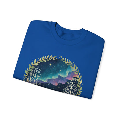 Aurora Polar Bears Unisex Heavy Blend™ Crewneck Sweatshirt