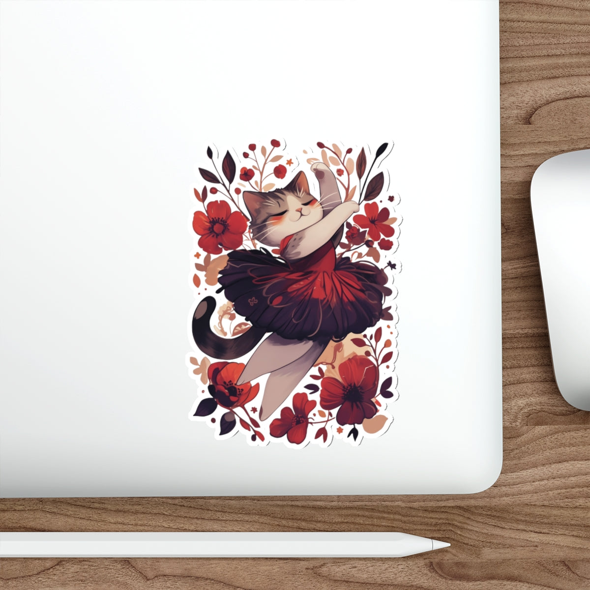 Ballet Cat Die-Cut Stickers