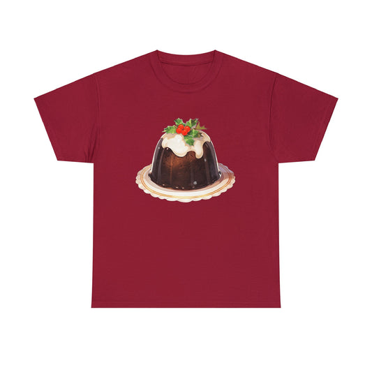 Christmas Pudding Unisex Heavy Cotton Tee