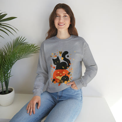 Spooky Kitty Unisex Heavy Blend™ Crewneck Sweatshirt