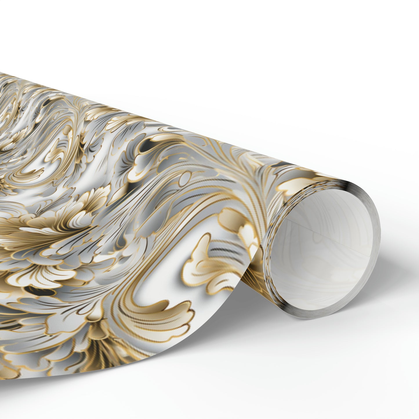 Silver & Gold Filigree Wrapping Papers