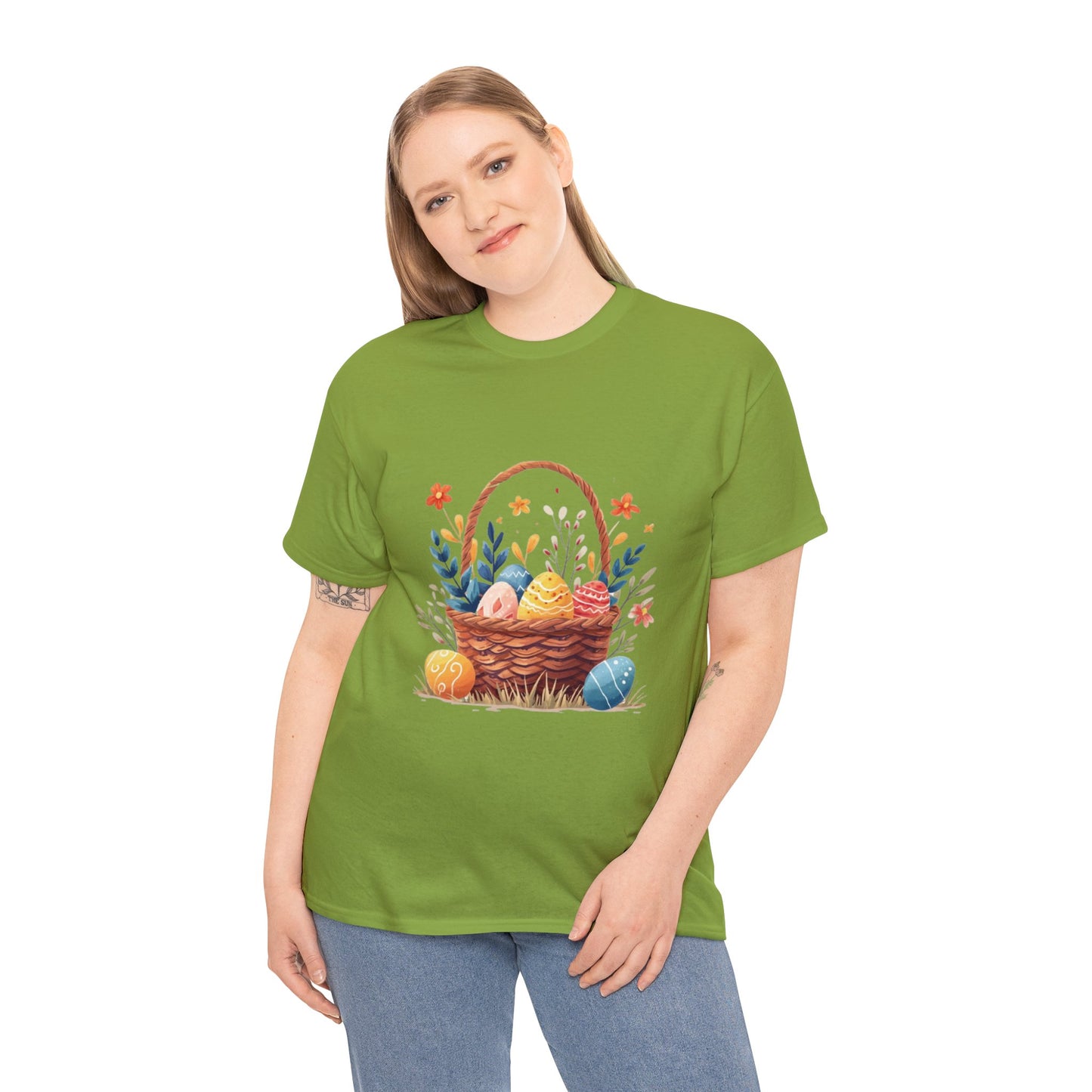 Easter Basket Unisex Heavy Cotton Tee