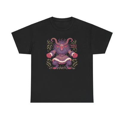 Season's Beatings (Krampus) Unisex Heavy Cotton Tee