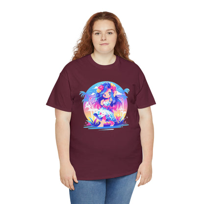 Hula Girl Unisex Heavy Cotton Tee