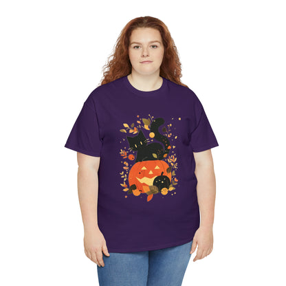 Spooky Kitty Unisex Heavy Cotton Tee