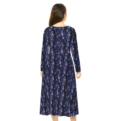 Haunted Forest Women's Long Sleeve Dance Dress (AOP)