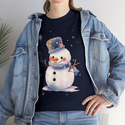Snowman Unisex Heavy Cotton Tee