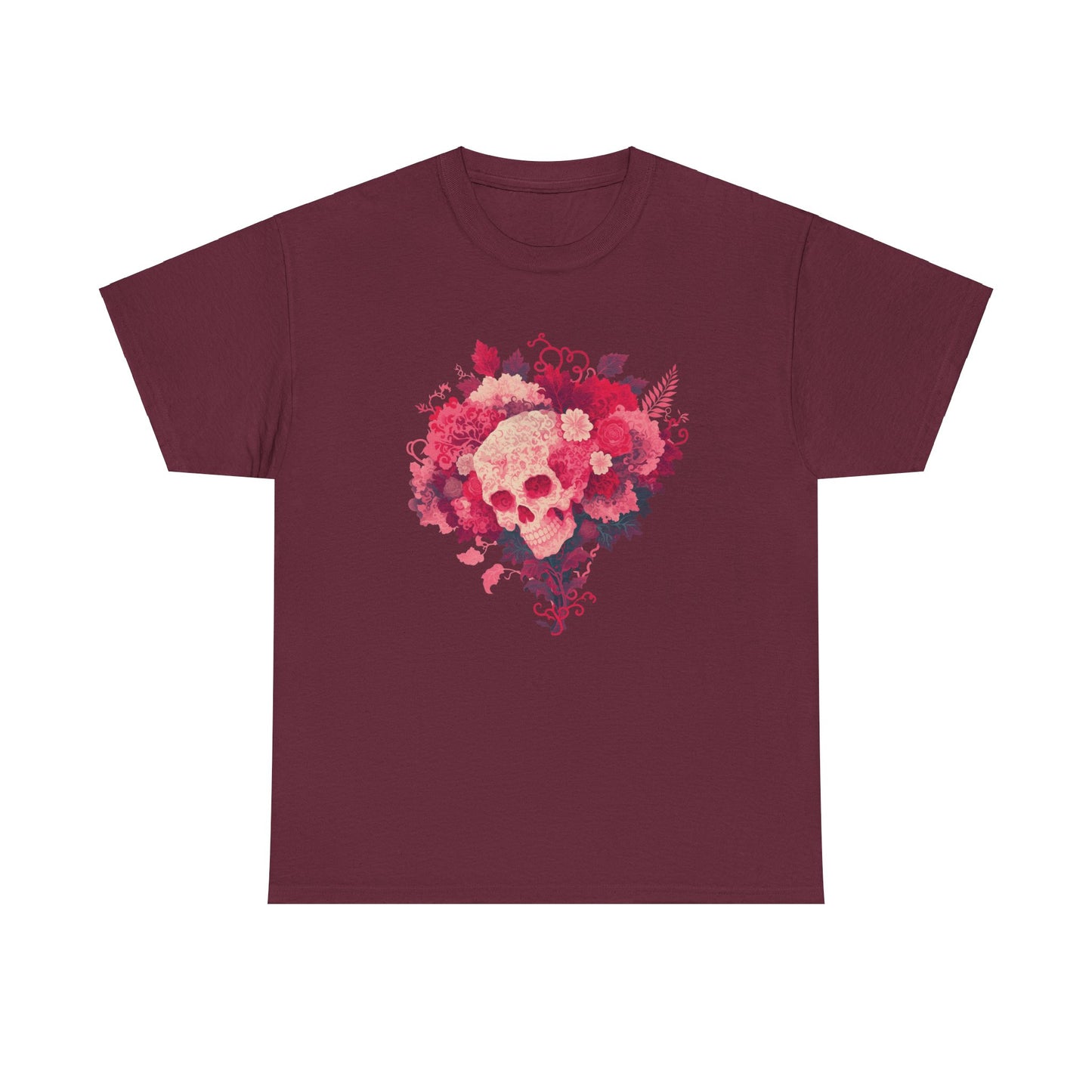 Skull Bouquet Unisex Heavy Cotton Tee
