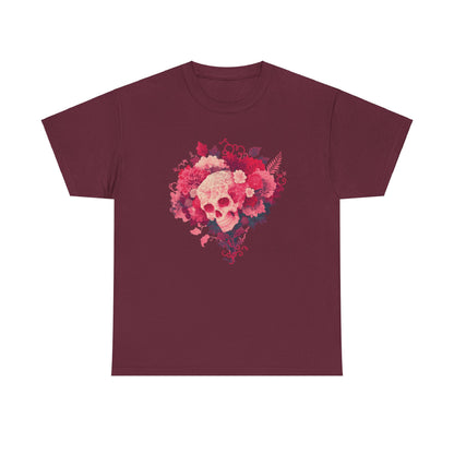 Skull Bouquet Unisex Heavy Cotton Tee