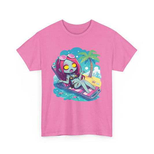 Beach Babe Zombie Unisex Heavy Cotton Tee