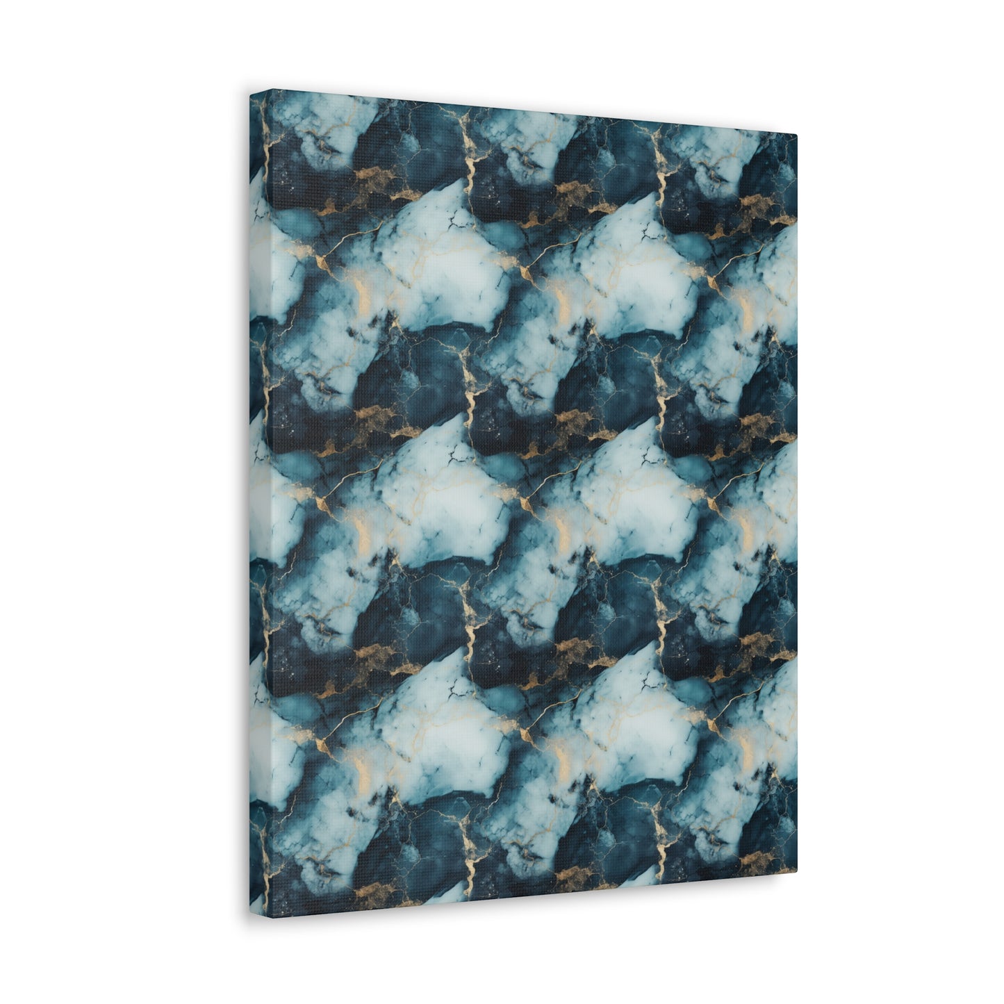 Cool Blue Marble Canvas Gallery Wrap