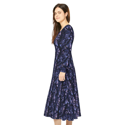 Haunted Forest Women's Long Sleeve Dance Dress (AOP)